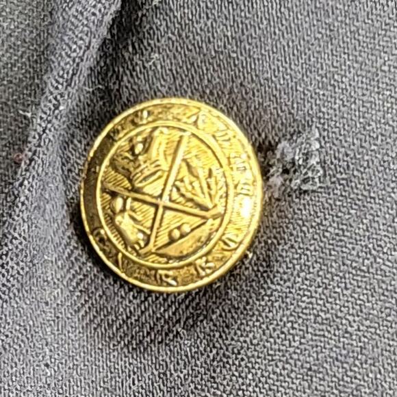 Talbots Blazer Girls 10 Blue Sport Coat Gold Crest Buttons 100% Wool Jacket - Picture 6 of 13